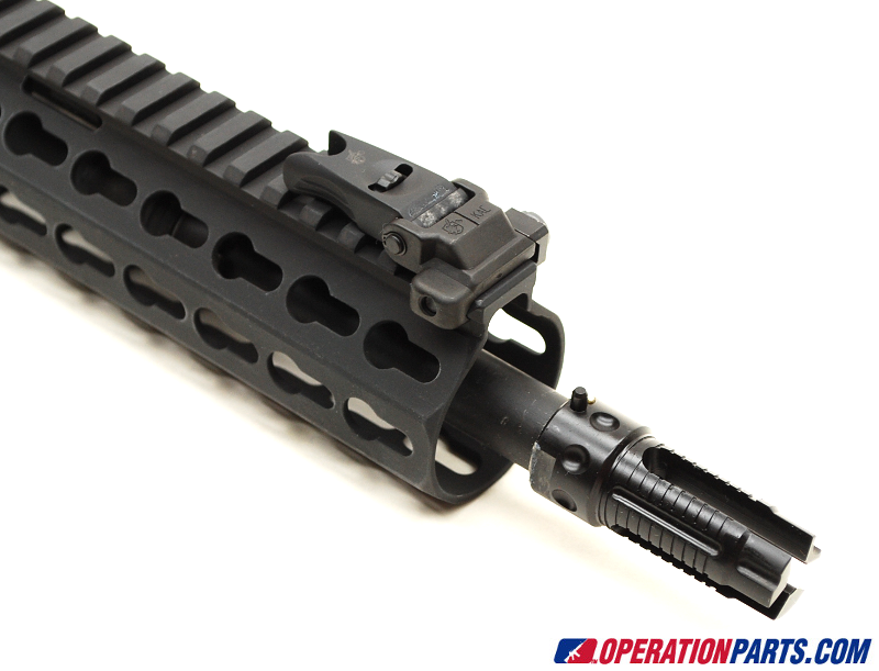 Flip Up Micro Front Sight and 3 Prong Flash Hider