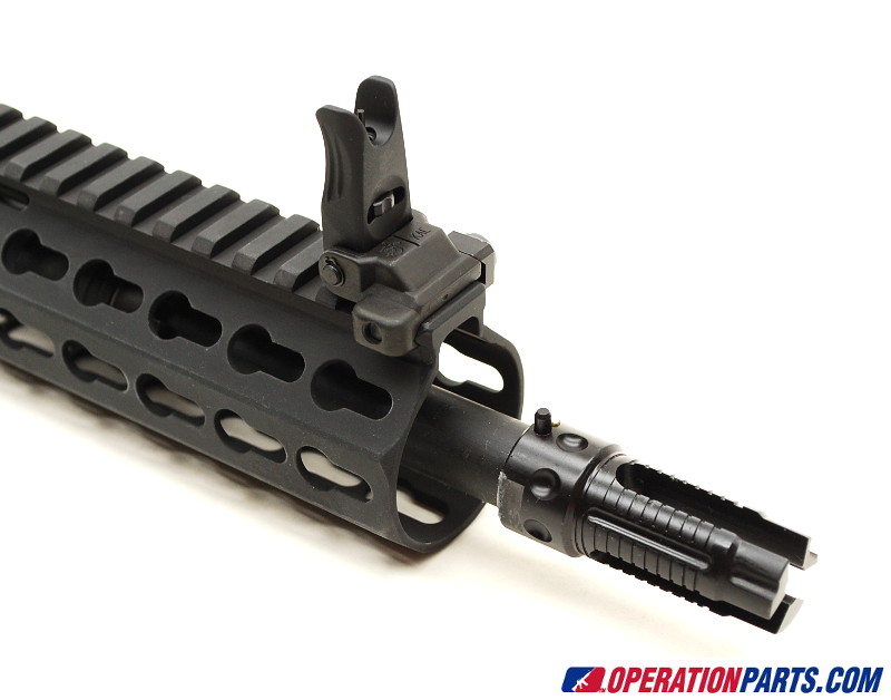 Flip Up Micro Front Sight and 3 Prong Flash Hider