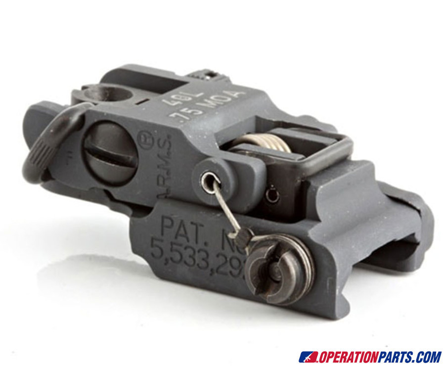 A.R.M.S. #40L Stand Alone Flip Up Rear Sight (Low Profile) - Image 4