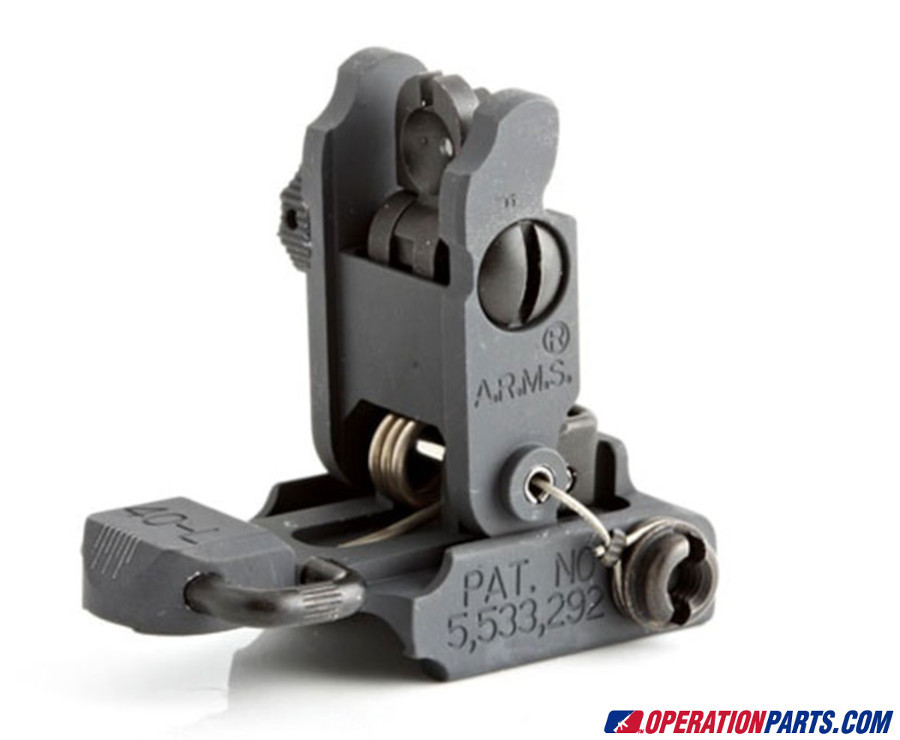 A.R.M.S. #40L Stand Alone Flip Up Rear Sight (Low Profile) - Image 3