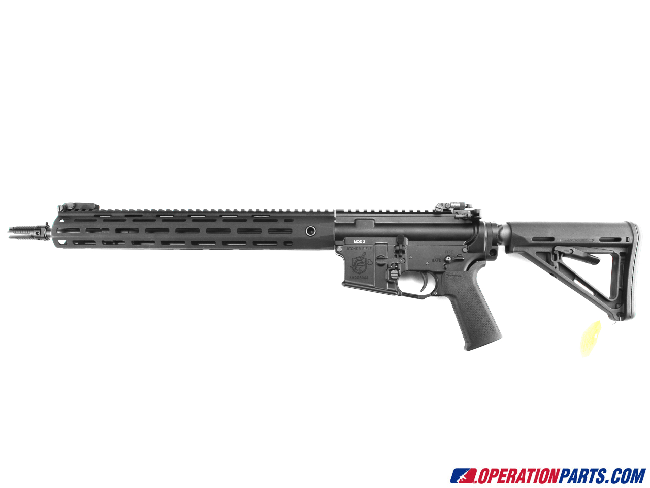 left view of rifle