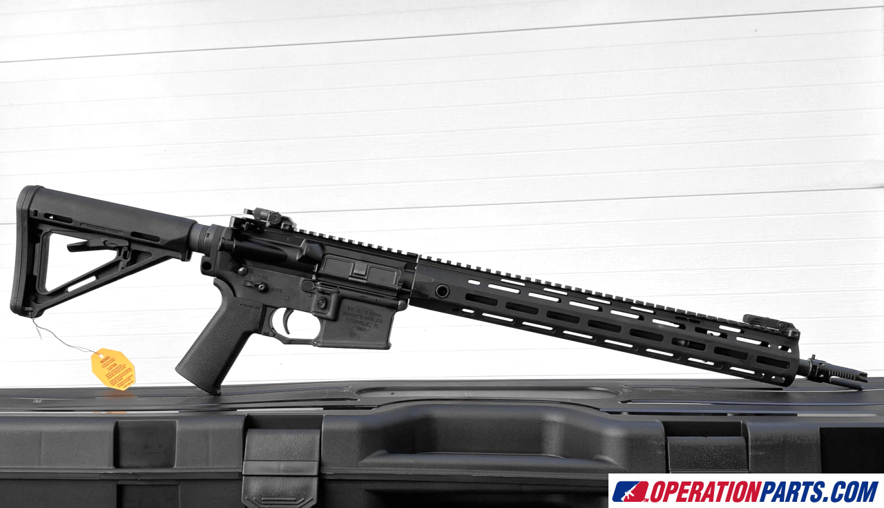 rifle on display